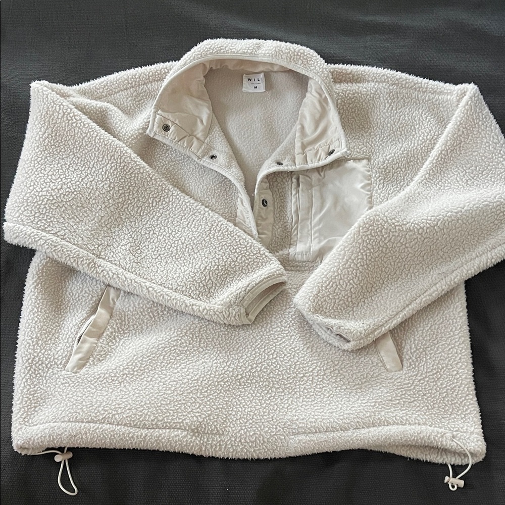 Women's Cream Fleece Sweatshirt